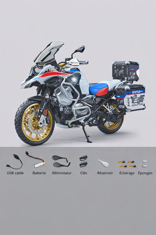 BMW R 1250 GS Miniature – Réplique Fidèle & Détails Ultra Réalistes