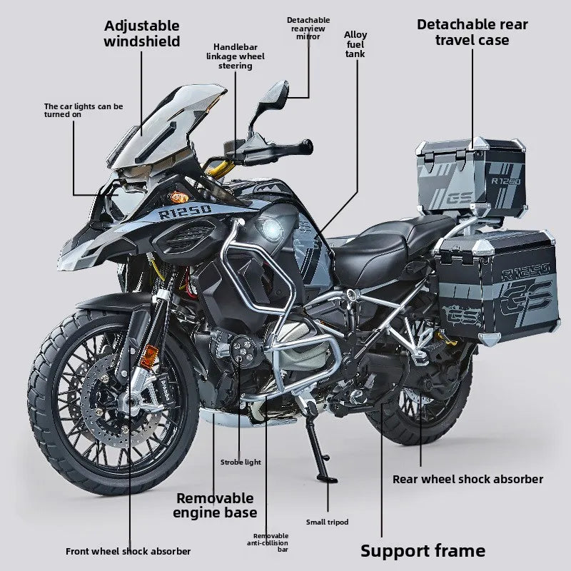 BMW R 1250 GS Miniature – Réplique Fidèle & Détails Ultra Réalistes